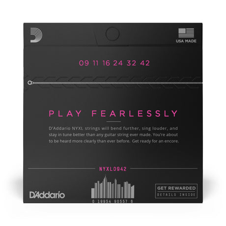 D'Addario NYXL Regular Light Electric Guitar Strings 9-42 - Music Vault
