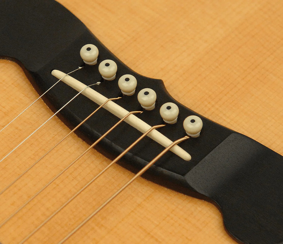 D'Addario Plastic Acoustic Guitar Bridge & End Pins Ivory