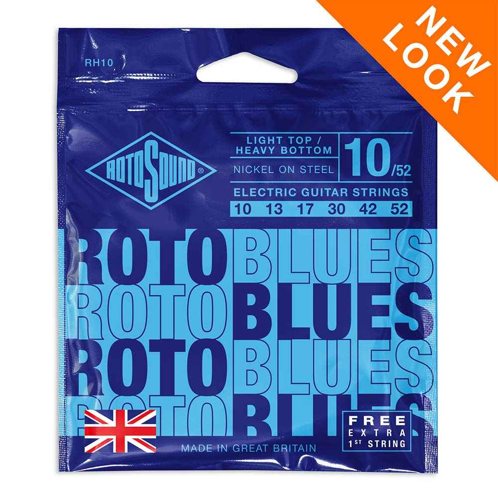 Rotosound Roto Blues Electric Guitar Strings RH10 (10-52)