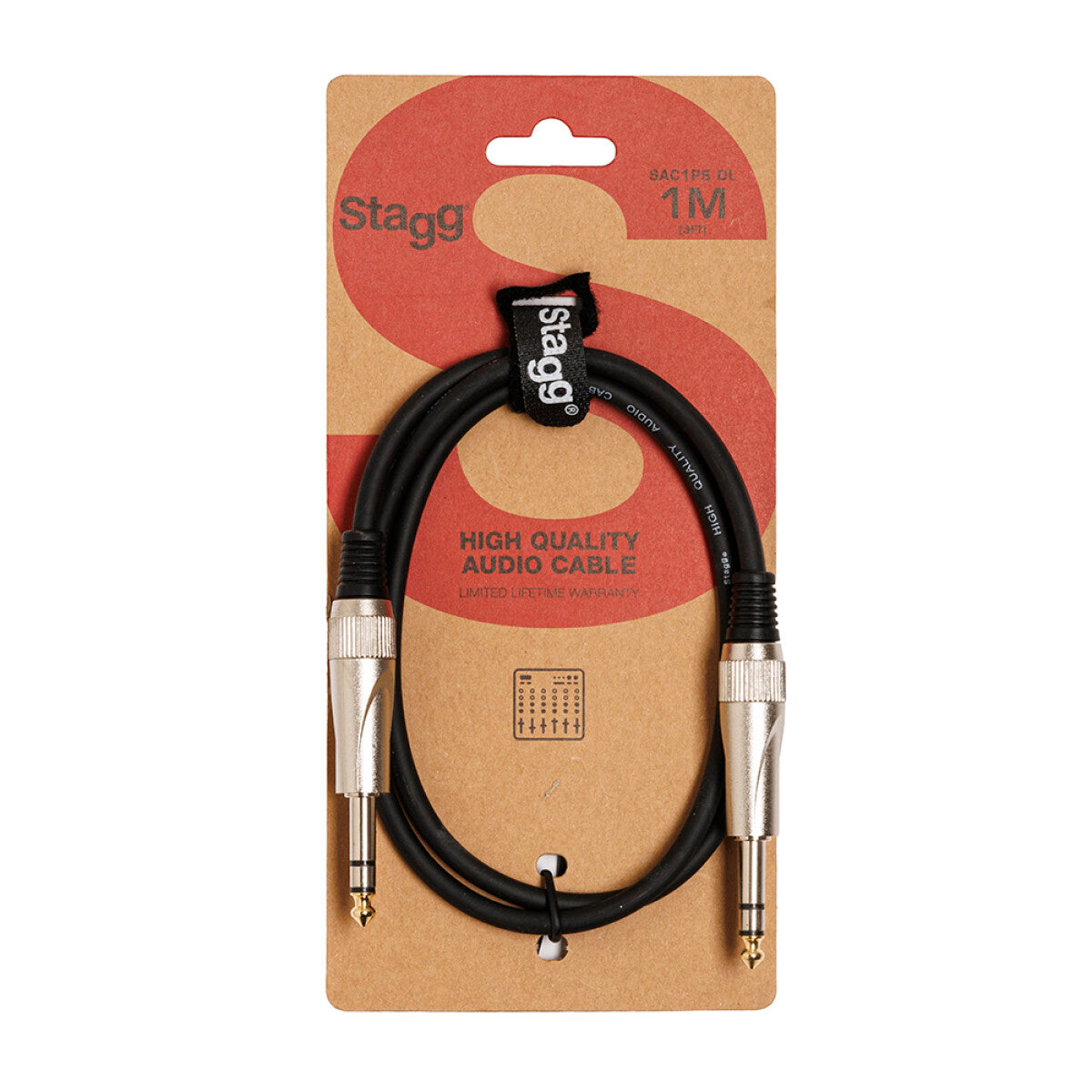 Stagg Balanced Stereo Jack to Jack Cable