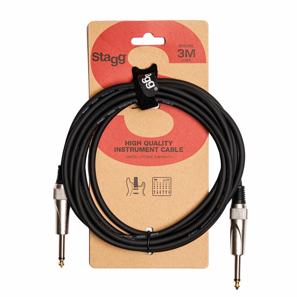 Stagg S-Series Deluxe Instrument Cable, Jack to Jack