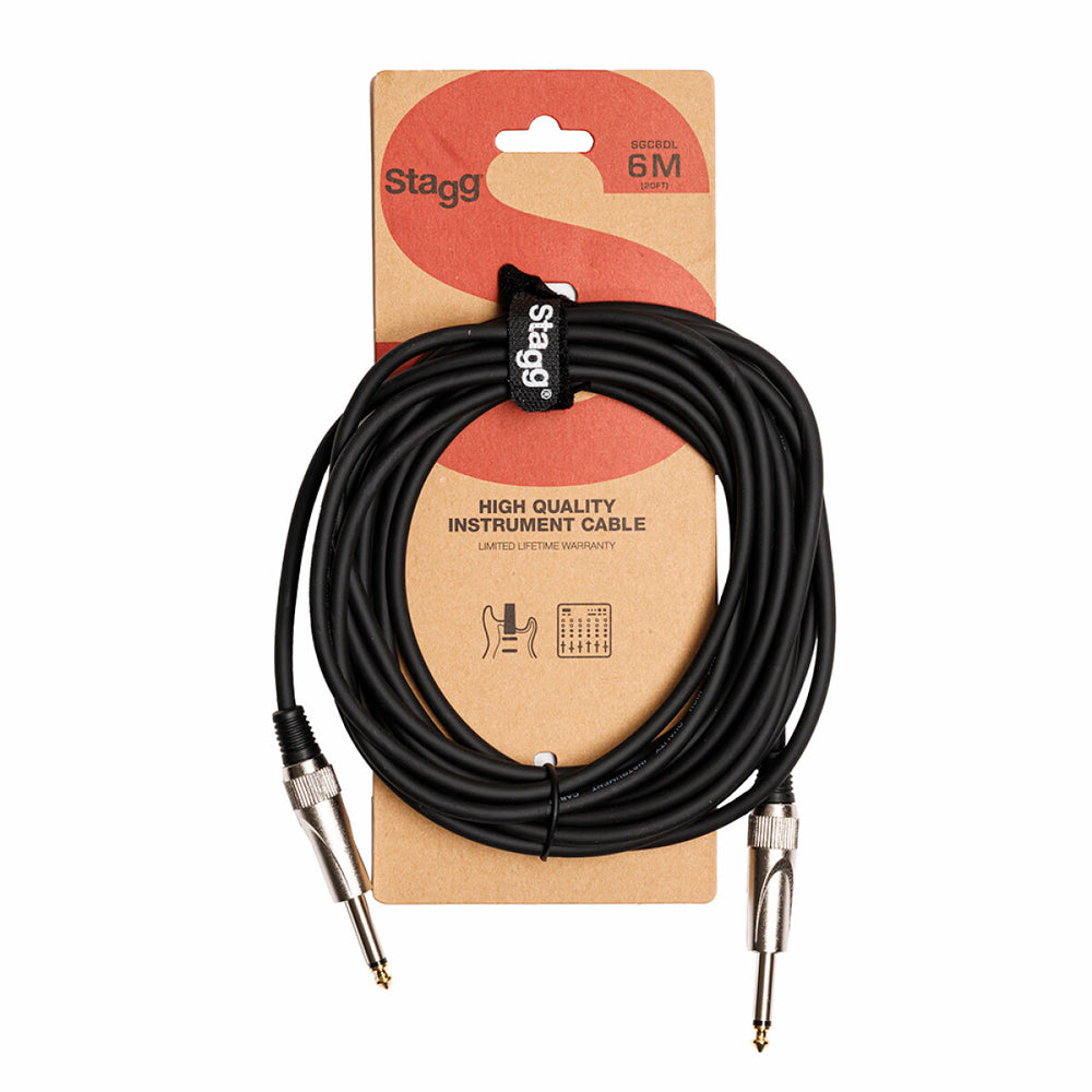 Stagg S-Series Deluxe Instrument Cable, Jack to Jack