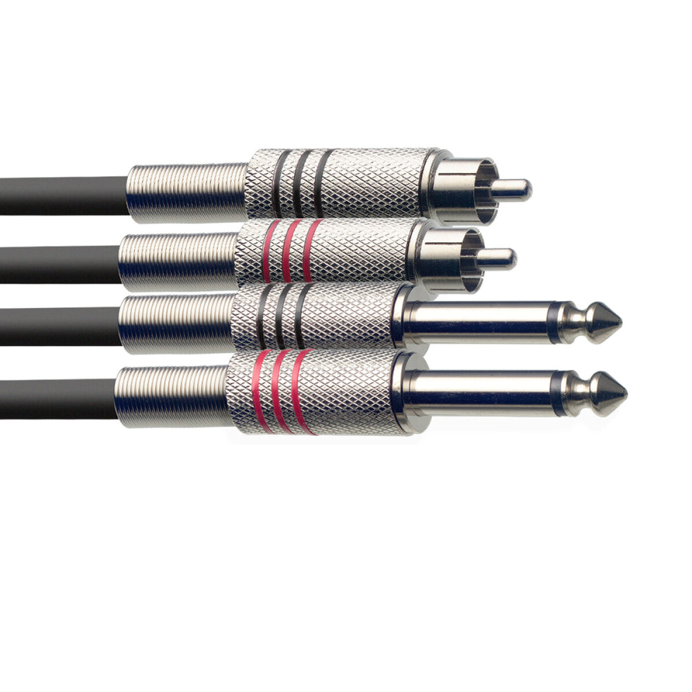 Stagg Twin Cable, Jack to Phono (RCA)