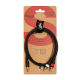 Stagg 3.5mm Stereo Jack to 2 Phono (RCA) Y Cable