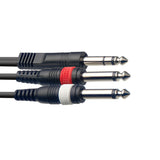 Stagg Stereo Jack to 2 Jacks Y Cable