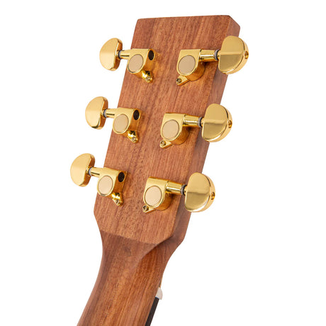 Vintage VE800MH Mahogany Series Parlour Electro Acoustic Guitar - Music Vault