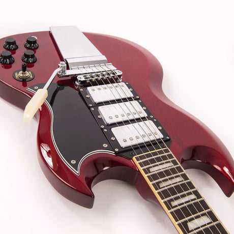 Vintage Reissued Series VS63V With Vintage Style Vibrato Cherry Red - Music Vault