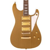 Joe Doe By Vintage Gas Jockey Electric Guitar Sparkling Gold Sand + Hard Case