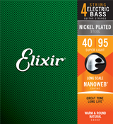 Elixir Nanoweb Coated Bass Guitar Strings Super Light (40-95)
