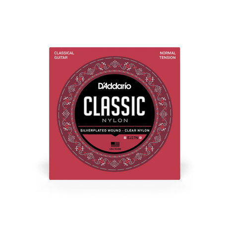 D'Addario Student Classical Acoustic Guitar Strings Normal Tension EJ27N - Music Vault
