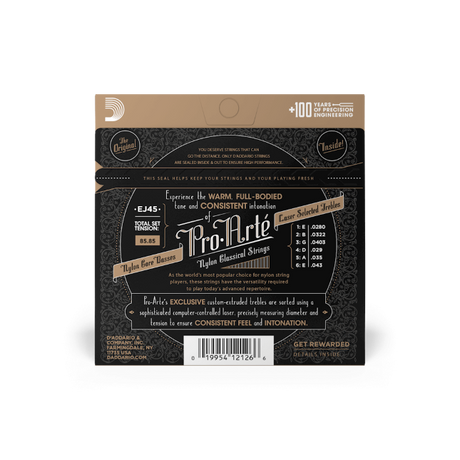D'Addario Pro Arte Classical Acoustic Guitar Strings Normal Tension EJ45 - Music Vault
