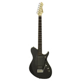 Aria Jet Baritone Electric Guitar Black - Music Vault
