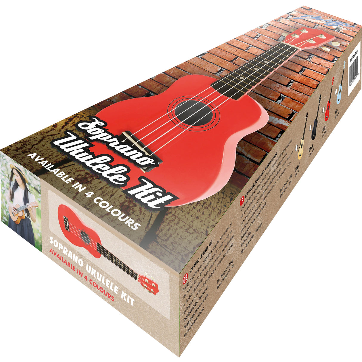 Johnny Brook Soprano Ukulele Starter Pack Light Blue