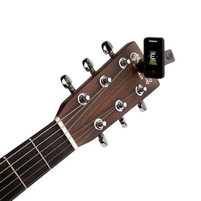 D'Addario Eclipse Rechargeable Chromatic Guitar Headstock Tuner