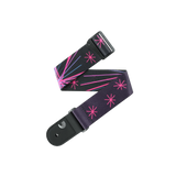 D'Addario Outrun Polyester Guitar Strap Neon Stars
