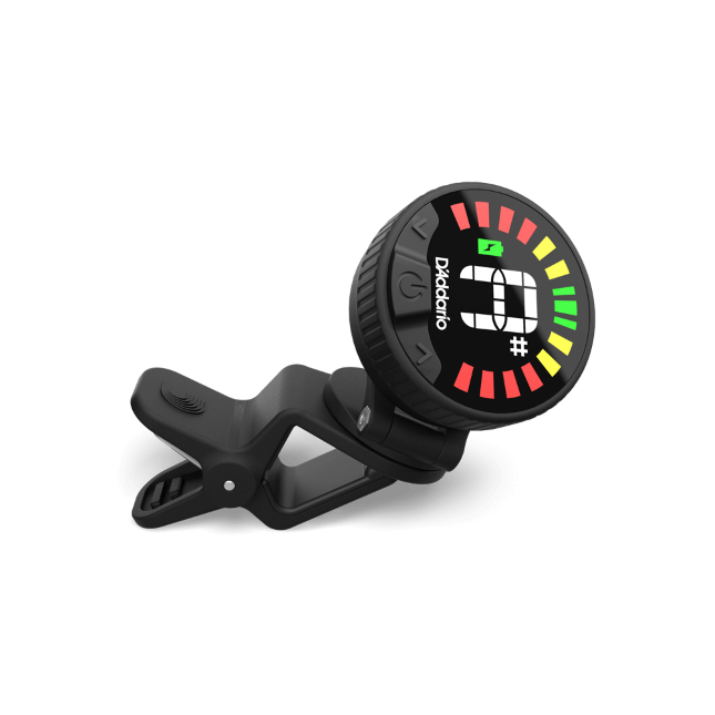 D'Addario Nexxus 360 Rechargeable Chromatic Guitar Headstock Tuner