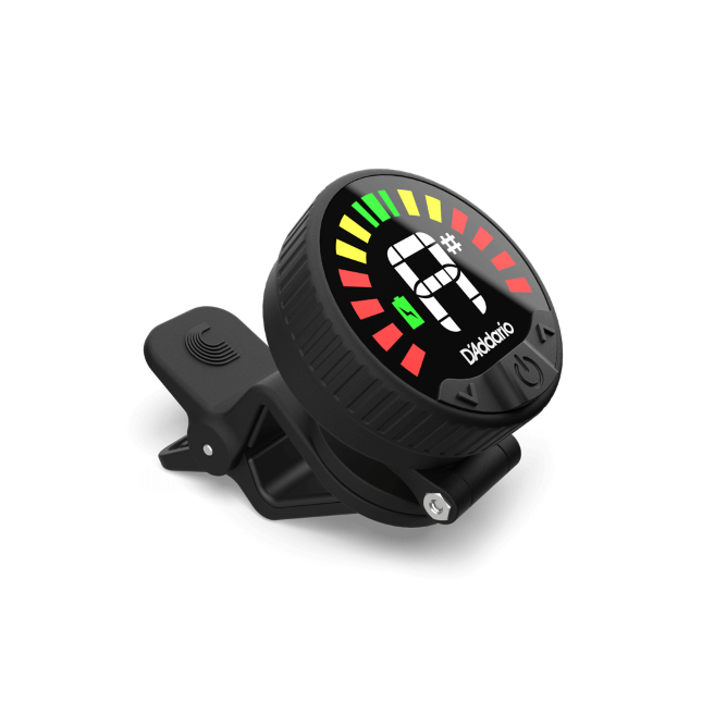 D'Addario Nexxus 360 Rechargeable Chromatic Guitar Headstock Tuner