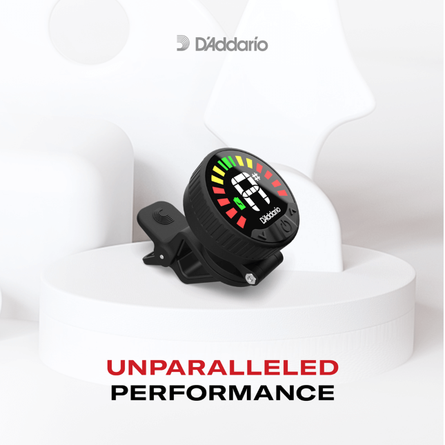 D'Addario Nexxus 360 Rechargeable Chromatic Guitar Headstock Tuner