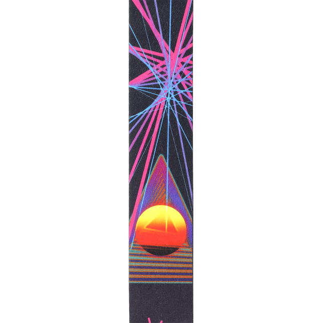 D'Addario Outrun Polyester Guitar Strap Neon Stars