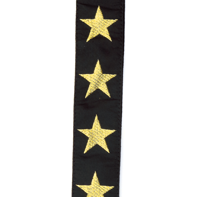 D'Addario Woven Guitar Strap Gold Star