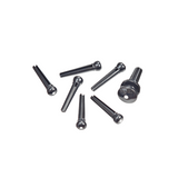 D'Addario Plastic Acoustic Guitar Bridge & End Pins Black