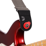 D'Addario Flex Lock Guitar Strap Blocks Red