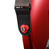 D'Addario Flex Lock Guitar Strap Blocks Red