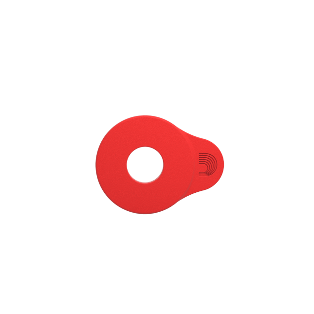 D'Addario Flex Lock Guitar Strap Blocks Red