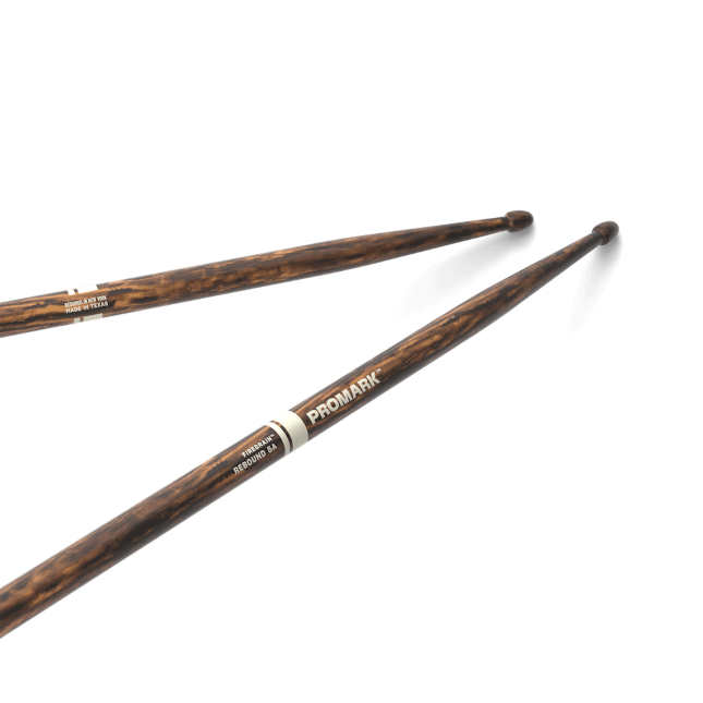 Promark Rebound 5A FireGrain Hickory Drumsticks Acorn Wood Tip