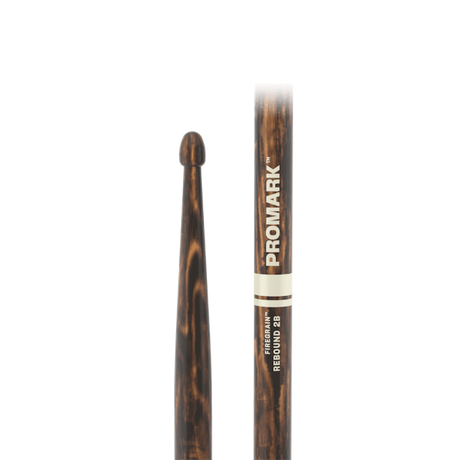 Promark Rebound 2B FireGrain Hickory Drumsticks Acorn Wood Tip - Music Vault