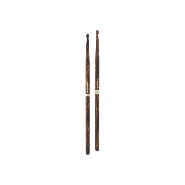 Promark Rebound 5A FireGrain Hickory Drumsticks Acorn Wood Tip