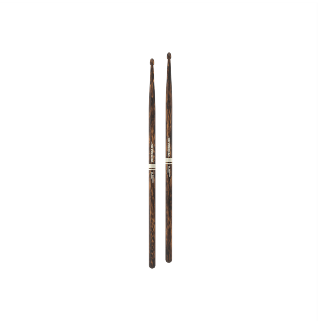 Promark Rebound 7A FireGrain Hickory Drumsticks Acorn Wood Tip