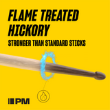 Promark Rebound 5B FireGrain Hickory Drumsticks Acorn Wood Tip