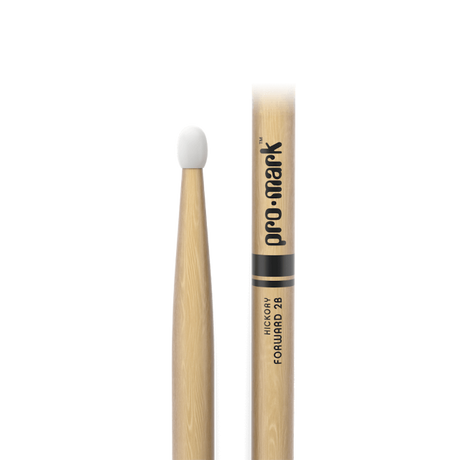 Promark Classic Forward 2B Hickory Drumsticks Oval Nylon Tip - Music Vault
