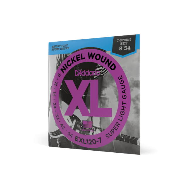 D'Addario XL 7-String Super Light Electric Guitar Strings EXL1120-7