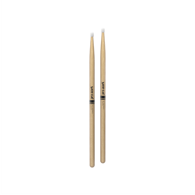 Promark Classic Forward 2B Hickory Drumsticks Oval Nylon Tip