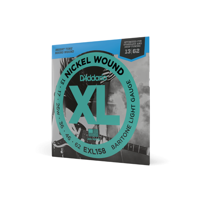 D'Addario XL Baritone Light Electric Guitar Strings EXL158