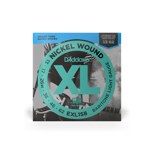 D'Addario XL Baritone Light Electric Guitar Strings EXL158