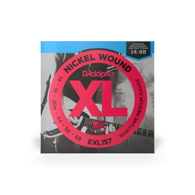 D'Addario XL Medium Baritone Electric Guitar Strings EXL157