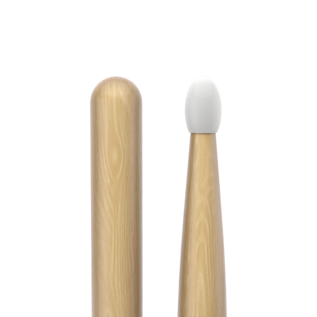 Promark Classic Forward 5B Hickory Drumsticks Oval Nylon Tip