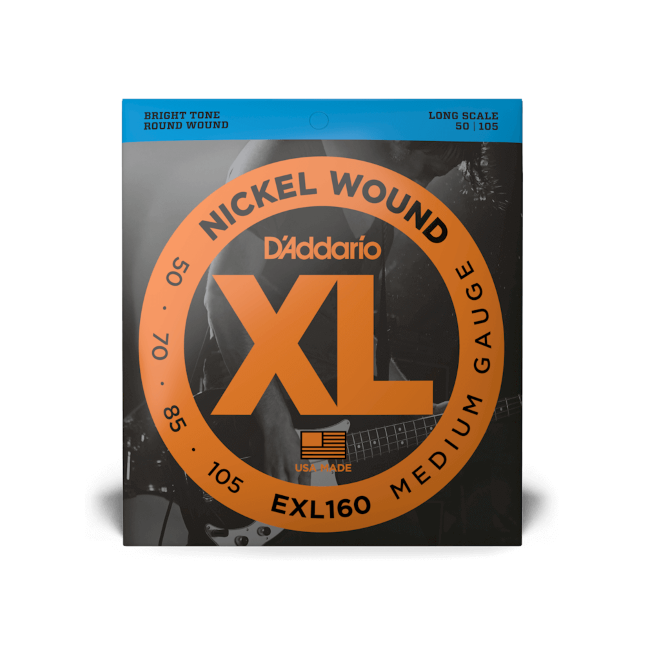 D'Addario XL Medium Bass Guitar Strings EXL160