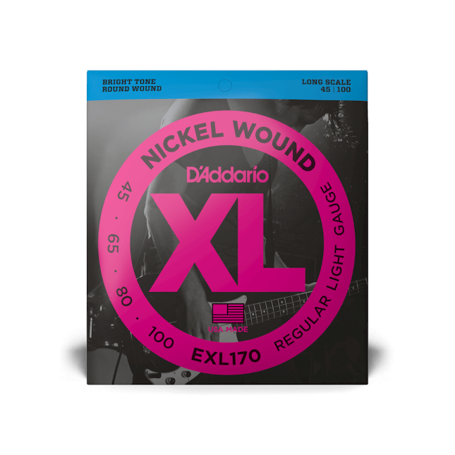 D'Addario XL Regular Light Bass Guitar Strings EXL170