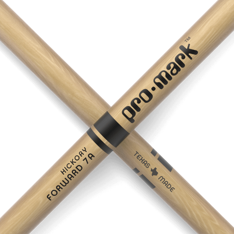 Promark Classic Forward 7A Hickory Drumsticks Oval Wood Tip - Music Vault