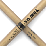 Promark Classic Forward 2B Hickory Drumsticks Oval Wood Tip