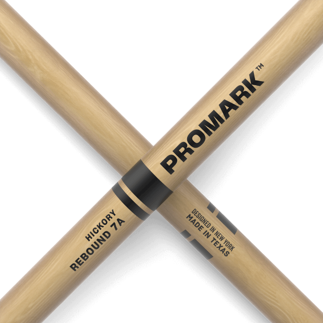 Promark Rebound 7A Hickory Drumsticks Acorn Wood Tip