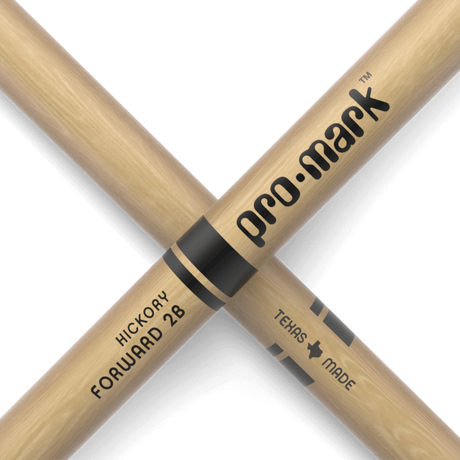 Promark Classic Forward 2B Hickory Drumsticks Oval Nylon Tip - Music Vault