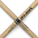 Promark Classic Forward 7A Hickory Drumsticks Oval Nylon Tip
