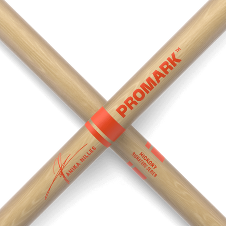 Promark Anika Niles Hickory Signature Series Drumsticks Wood Tip - Music Vault