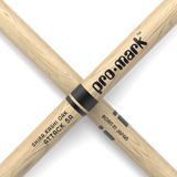 Promark Classic Attack 5A Shira Kashi Oak Drumsticks Oval Wood Tip
