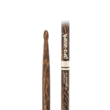 Promark Classic Forward 7A FireGrain Hickory Drumsticks Oval Wood Tip